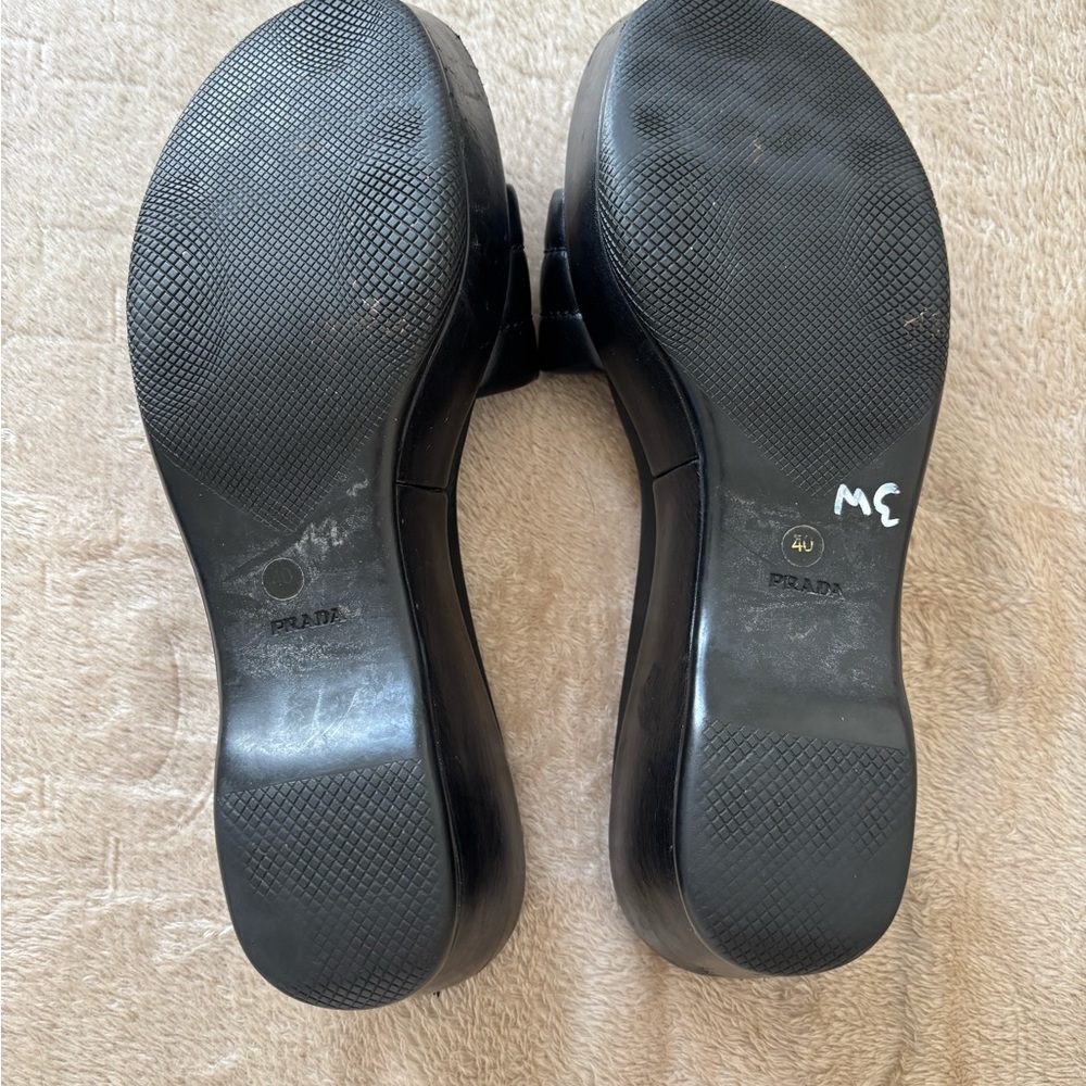 Prada Black Slide Sandals - Picture 5 of 8
